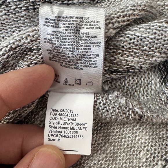 Jessica Simpson Women's Metallic‎ 1/4 Sleeve Lightweight Sweater Brown Medium - Picture 7 of 13